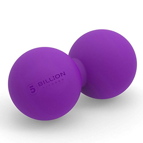 5BILLION Doppia palla da massaggio - Per Physical Therapy Massaggio - High-Density Strumento Massaggio Profondo del Tessuto, Release Miofasciale, Rilassamento Muscolare, Accupoint Massaggi (Purple)