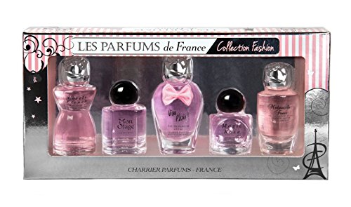 Charrier Profumi di Francia collezione Fashion Set di 5 Acqua di profumi Miniature totale 49,7 ml