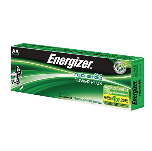 Energizer 634354 - Batteria ricaricabile AA, 2000 mAh, confezione da 10