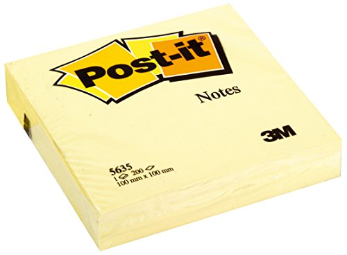 Post-it 50121 Foglietti in Formato Extra Large, 200 Fogli, 72 G/M2, Giallo Canary
