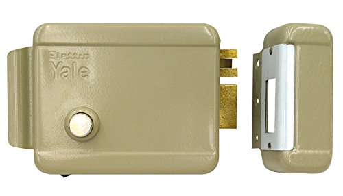 Serratura Elettrica Da Applicare Per Porta Legno Art. 674 Con Scrocco Azionabile Dall'Esterno Tramite Chiave, Dall'Interno Tramite Pulsante E A Distanza Mediante Impulso Elettrico A Basso Voltaggio (10W-12V). Finitura Acciaio Verniciato. Controbocchetta I