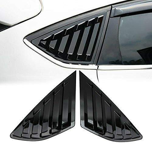 RKRXDH Posteriore Feritoie Vent Scoop Copertura della Finestra Gloss Black Quartiere Feritoia Coperchio dello Sfiato Finestra Laterale Car Styling Fit for Ford Fusion Mondeo 2013-2018