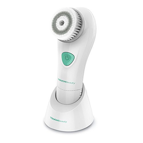 TouchBeauty AG-1487 - Spazzola per la pulizia del viso a vibrazione sonica, tecnologia di pulizia della pelle con 2 velocità di lavoro, dispositivo impermeabile di massaggio esfoliante viso AG-1487