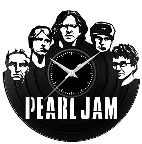 Fusorario Orologio in Vinile da Parete LP 33 Giri Silenzioso Idea Regalo A Tema Pearl jam