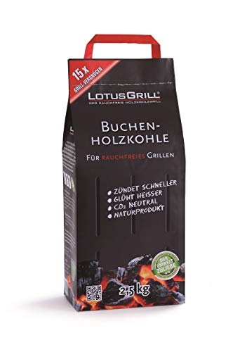 LotusGrill - Carbonella di Legno di Faggio da 2,5 Kg