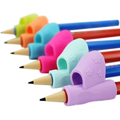 Bleistift Griffe, Neue Design Ergonomische Ausbildung Kinder Bleistifthalter Stift Schreibhilfe Grip Haltungskorrektur Werkzeug 6 Teile / satz