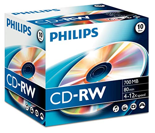 Philips CD-RW 80MIN - Confezione da 10