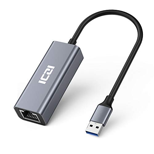 ICZI Adattatore USB di Rete 1000Mbps Ethernet USB 3.0 a RJ45 Gigabit LAN Alta velocità Convertitore Network per Windows 10, 8.1, 8, 7, Vista, XP Mac OS Chrome OS Linux Mi Box