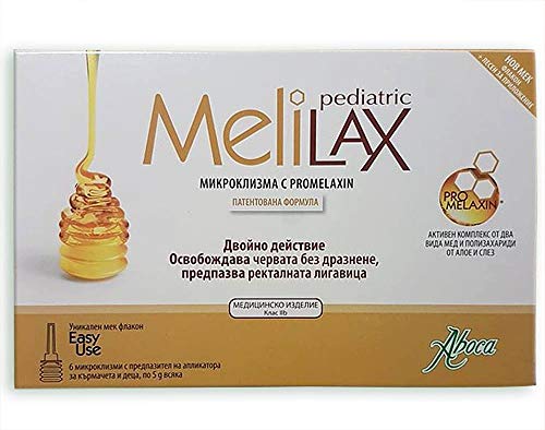 Aboca Melilax Pediatric Microenema pra allattamento e bambini, 6 x 5g