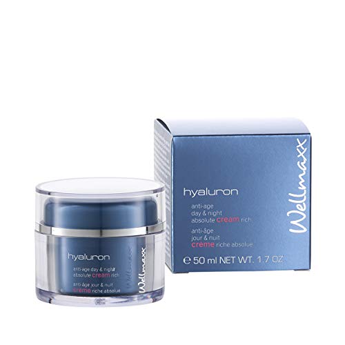 Wellmaxx Hyaluron Day & Night - Crema per la cura del viso, 50 ml