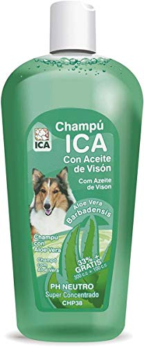 ICA chp38 Shampoo Olio di Visone con Aloe Vera per Cani