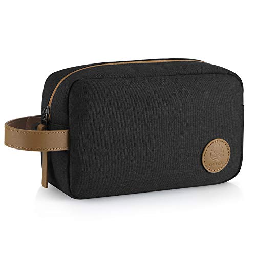 GAGAKU Beauty Case da Viaggio per Uomo Impermeabile Borsa da Toilette Cosmetici Borsa per Bagno - Nero