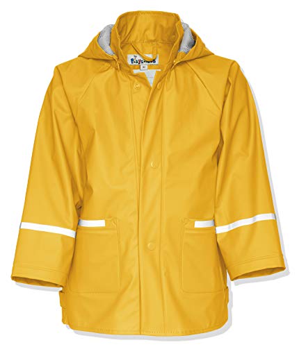 Playshoes Regenjacke Basic, Impermeabile Unisex - Bambini, Giallo (12 Gelb), 74 cm