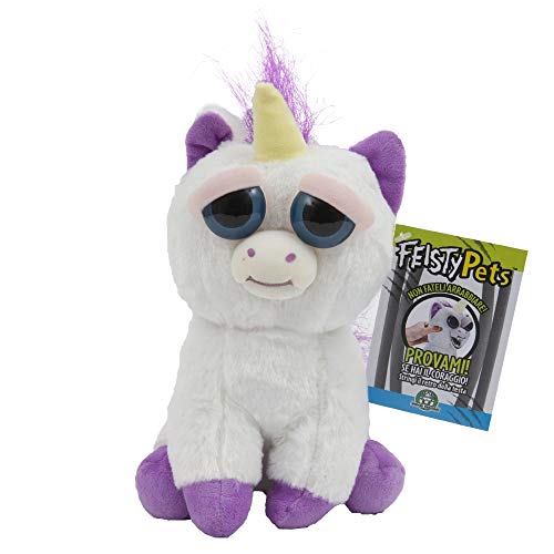 Giochi Preziosi Feisty Pets Peluche Unicorno, 25 cm