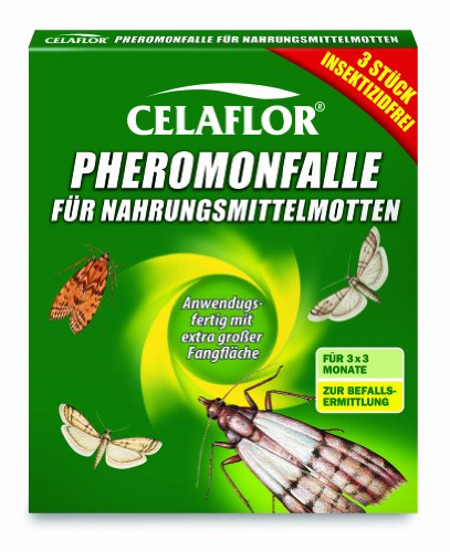 Celaflor 1396 Trappola a feromoni per tarme del Cibo, Confezione da 3
