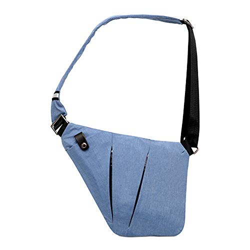 Ovecat, Borsa a tracolla, zaino antifurto, per uomo e donna, ., Blu, S