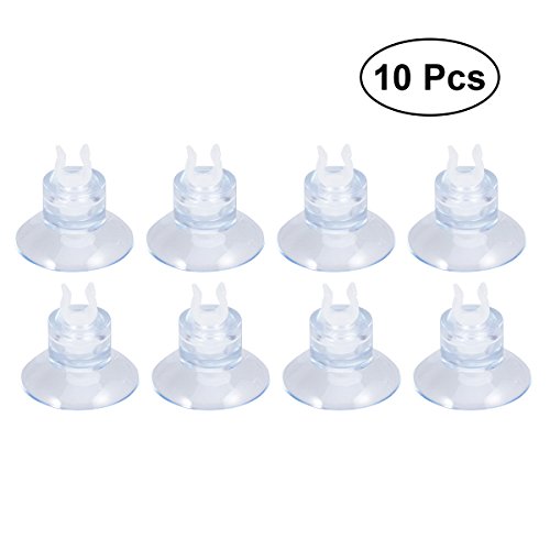 UKCOCO 10PCS 4 mm acquario ventosa compagnia aerea tubo supporti morsetti