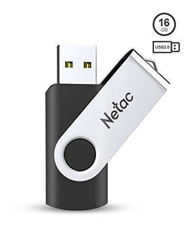 Netac 16G Chiavetta USB 2.0，Rotazione a 360 ° Pen Drive，USB Flash Drive velocità di Lettura Fino a 20 MB/s，Thumb Drive Memoria Stick
