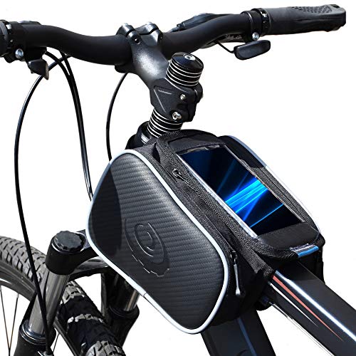 Lixada Bicicletta Borsa Manubrio Bicicletta Tubo Superiore Anteriore Pannier della Struttura Borsa a Doppia Borsa Per Cellulare di 5.5inch