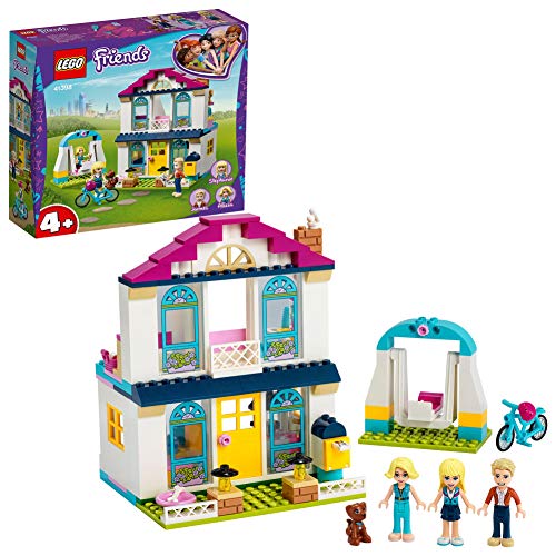 LEGO Friends Playset La casa di Stephanie 4+ con i membri della famiglia, Giocattoli per bambini in età prescolare, 41398