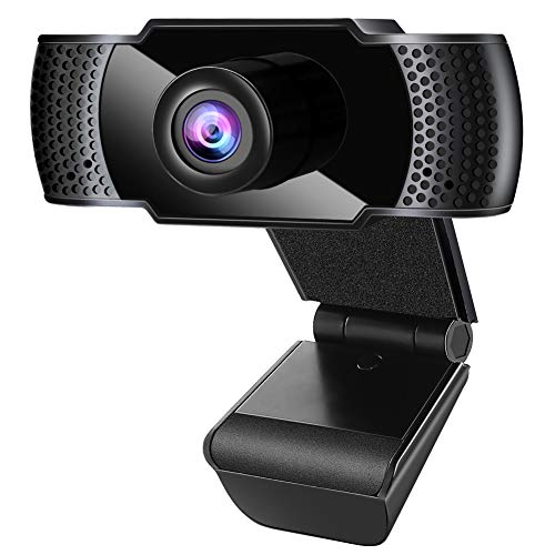 Anykuu Webcam 1080p Full HD con Microfono USB Webcam Compatibile con Windows per Laptop PC Desktop USB 2.0 Supporto Vari Strumenti di Chat e Software di videoconferenza