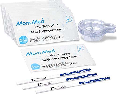 MOMMED Test gravidanza (HCG20) con 20 contenitori per urina gratuiti, Test di gravidanza rapidi e affidabili Rilevazione precoce, Test di gravidanza precoce, Test di fertilità per le donne