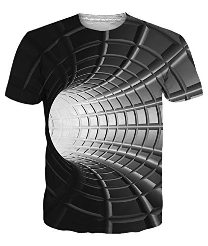 Idgreatim Juniors 3D Printed Starry Sky Maglietta Casual Estiva a Maniche Corte T-Shirt