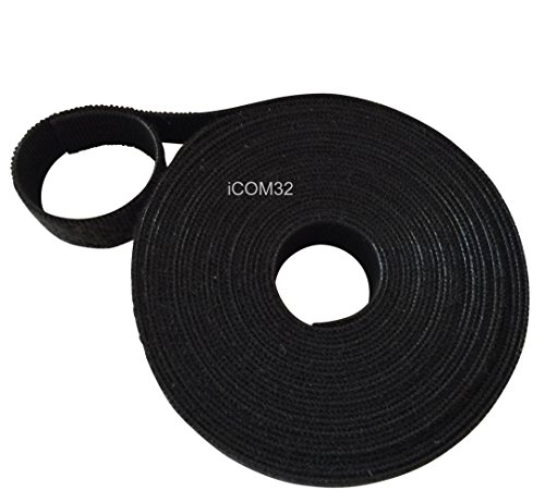 Velcro® Cinghia di velcro One-Wrap® con fissaggio Hook and loop, posteriore a strappo, 1 cm di larghezza, nero, Black, 5 m