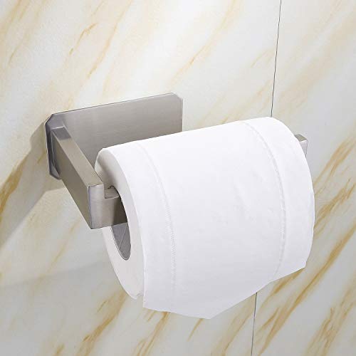 Portarotolo Carta Igienica Senza Foratura - Porta Carta Igienica Acciaio Inox 304 per Bagno e Toilette, (naturale)