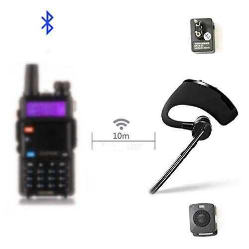 Walkie Talkie Bluetooth PTT earpiece Handfree Wireless Headphone Headset Mic for BaoFeng UV-82 UV-5R BF-888S TYT Two Way Radio