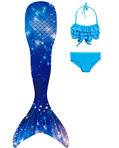 shepretty Coda di Sirena con Bikini per Bambina,wupuG13+WJF46,120