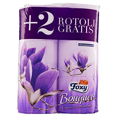 Foxy - Bouquet, Carta Igienica, 6 Rotoli