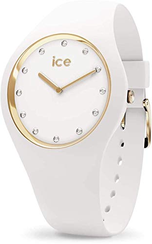 Ice-Watch - Ice Cosmos White Gold - Orologio da Donna con Cinturino in Silicone - 016296, Medium, Bianco