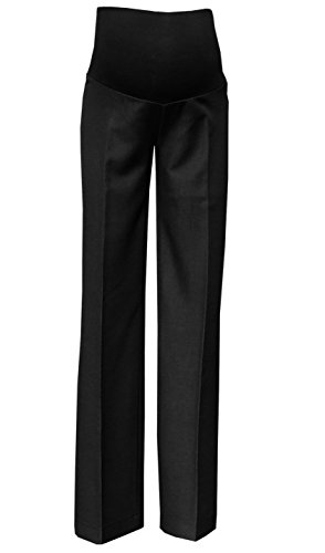 Mija - Pantaloni Eleganti Formali Classici Fatti su Misura Premaman 1011A (IT 44 / Cucitura Interna 75cm, Anthracite Nero)