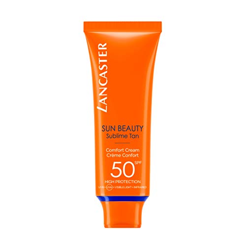 LANCASTER Sun Beauty, Comfort Touch Cream, Crema Effetto Confort, SPF 50, 50 ml