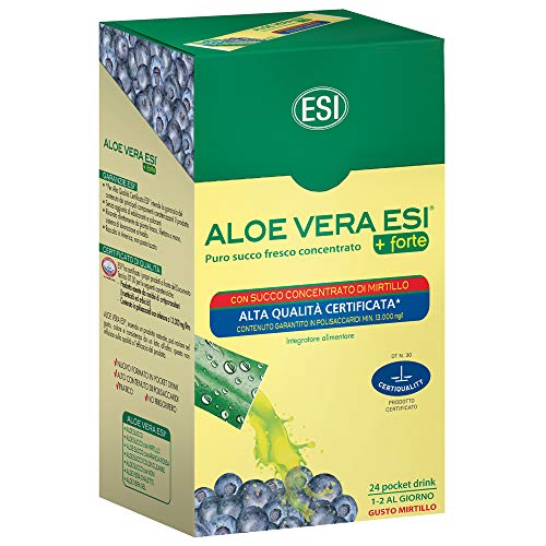 Aloe Vera Succo + Forte Mirtillo - 24 Pocket Drink