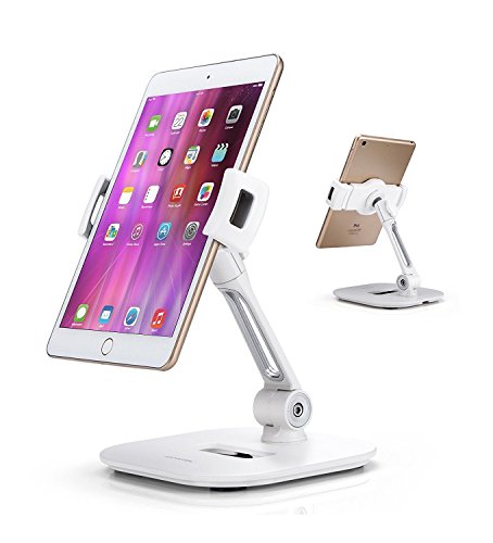 AboveTEK Supporto per Tablet in Alluminio, Porta 360 Regolabile da Tavolo per iPad, Adatto a 4-11
