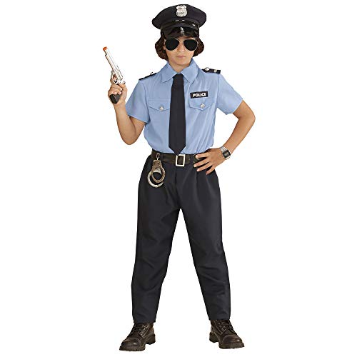 WIDMANN Poliziotto Camicia Pantaloni Cintura Cravatta Cappello Costumi Completo 861