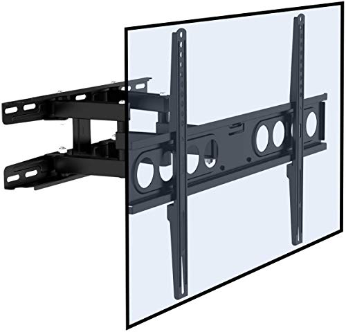 Fleximounts A22L Supporto da parete per TV inclinabile e giratorio staffa a muro con braccio articolato di pieno movimento adatto per 4k HD LCD LED TV di 32