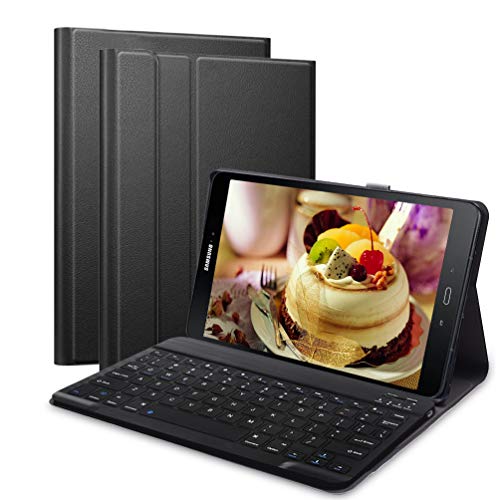 Lachesis Custodia Tastiera per Samsung Galaxy Tab A 10.1 2019(US Layout), Custodia per Tablet T510 / T515 con Tastiera Bluetooth Rimovibile Senza Fili, Custodia con Tastiera Samsung Tab a 10.1