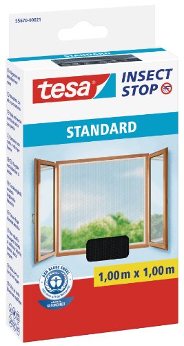 Tesa 55670-00021 Zanzariera Insect Stop Standard per Finestre, 1 x 1 m