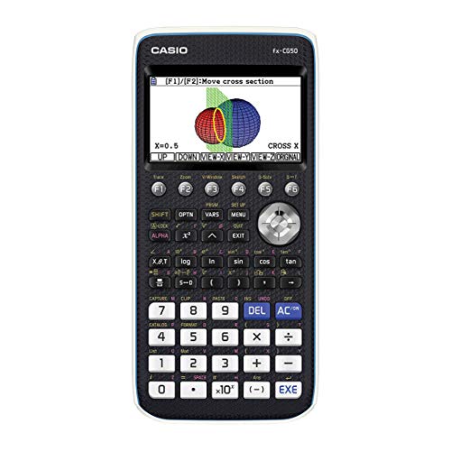 Casio FX-CG50 Calcolatrice Grafica senza CAS con Display a 65.000 Colori, Grafici 3D e Alimentazione a Batteria (4 x AAA)