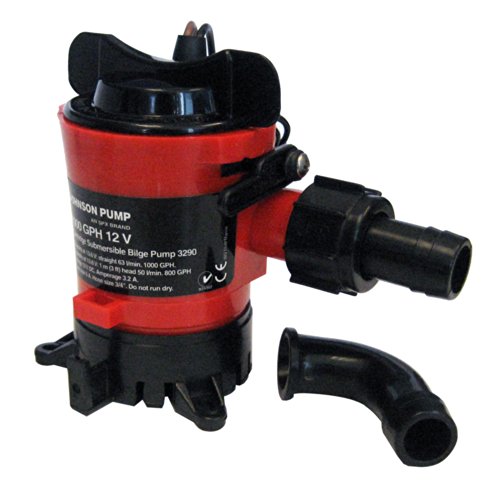Johnson Pump 189 – 32703 Pompa achique, 2839 L/H, 19 mm, 12 V