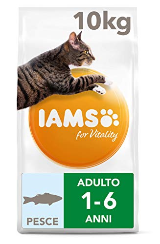 IAMS For Vitality Cibo Secco per Gatti Adulti con Pesce Oceanico, 10 Kg