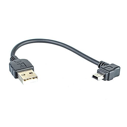 SYSTEM-S Cavo USB 2.0 per USB a a Mini USB B 5 Pin 30 cm connettore ad Angolo retto 90 Gradi