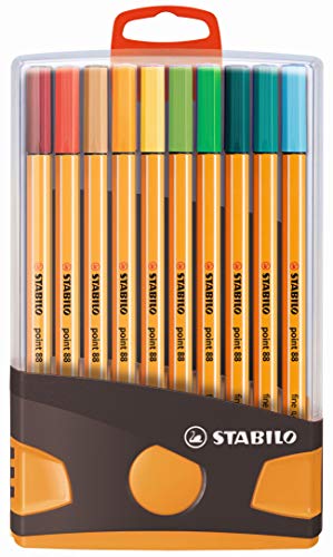 Fineliner STABILO Point 88 Colorparade 20 colori assortiti con dispositivo per appendere