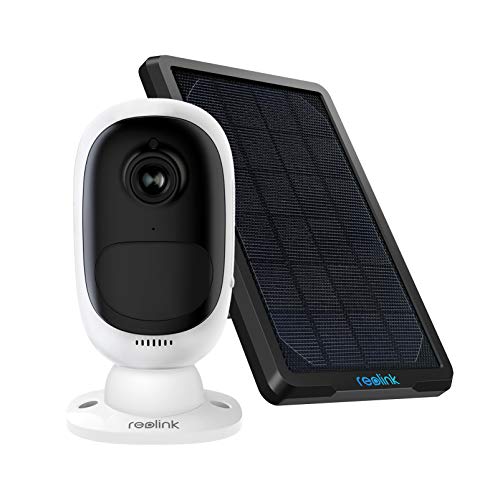 Reolink Argus 2 con Pannello Solare HD 1080P Telecamera di Sicurezza Esterna Ricaricabile a Batteria Sensore di Luce stellare WiFi Cam (Pannello Solare Incluso)