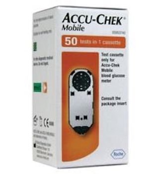 Cassetta di prova mobile Accu Chek 1x50