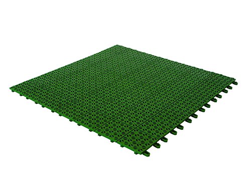 Multiplate 03MPVE Piastrelle Flessibili, Plastica, 55.5 x 55.5 cm, Verde
