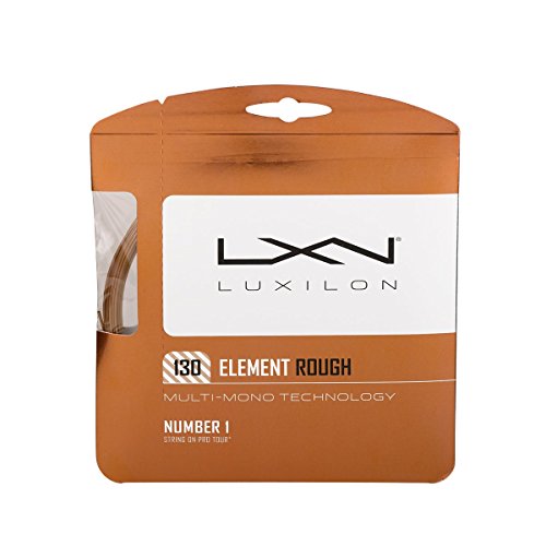 Luxilon WRZ997130 Corda da Tennis Element Rough, 12.2 m, Unisex, Bronzo, 1.30 mm